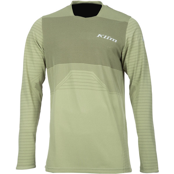 Professional studio photo of Klim XC Pro Jersey; showing fabric texture, panel layout, and graphics; SKU 5020-001-120-359; Sizes: S-3XL
