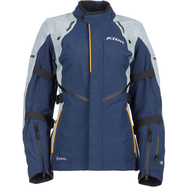 High-resolution studio image of Klim Altitude Jacket (Womens); showing outer material, seams, and closures; SKU 5093-004-110-000; Sizes: XS-2XL