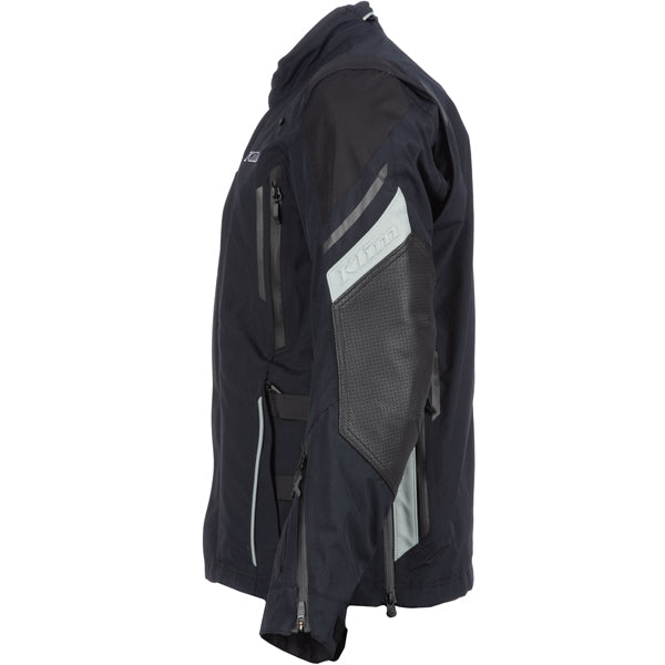Professional studio photo of Klim Latitude Jacket; showing outer material, seams, and closures; SKU 5146-005-120-000; Sizes: S-4XL