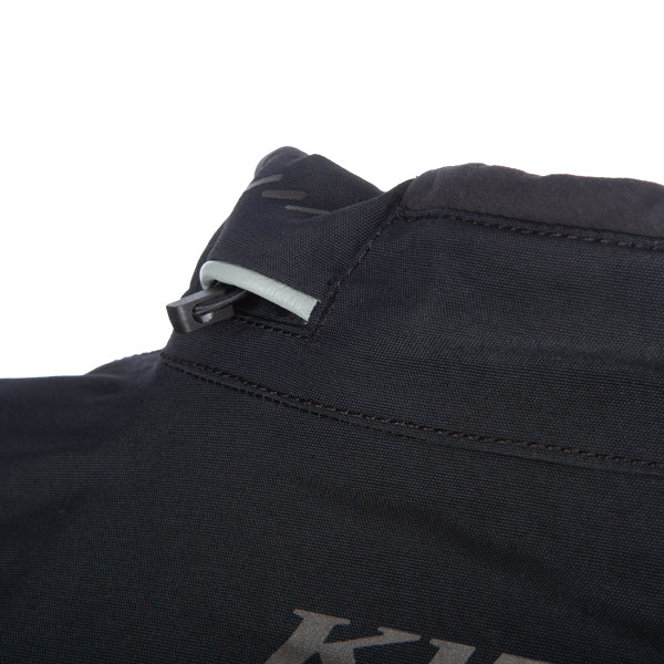 Crisp studio image on a white background of Klim Latitude Jacket; showing outer material, seams, and closures; SKU 5146-005-120-000; Sizes: S-4XL