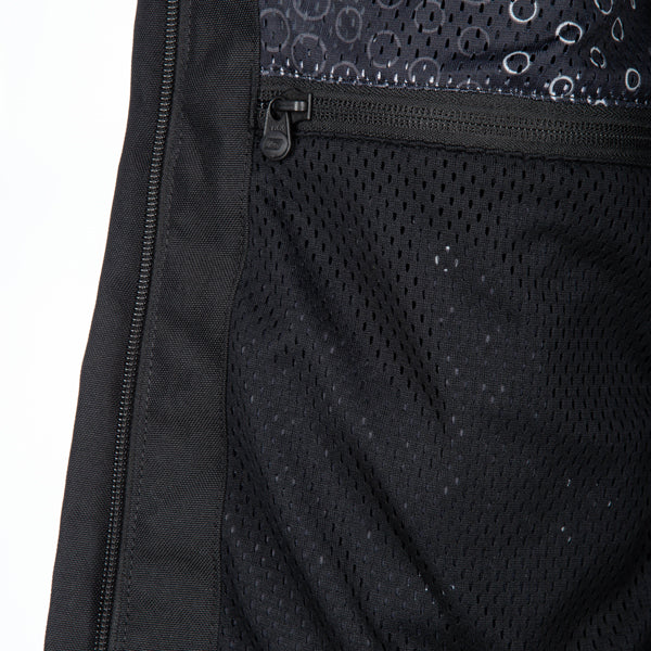 Clean studio shot of Klim Latitude Jacket; showing outer material, seams, and closures; SKU 5146-005-120-000; Sizes: S-4XL
