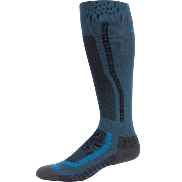 Professional studio photo of Klim Aggressor Vented Socks; showing overall shape and visible design details; SKU 6004-003-120-001; Sizes: S-XL