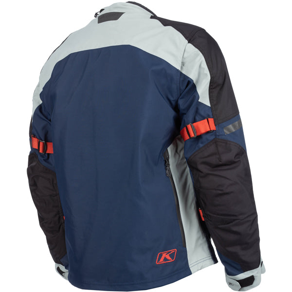 Crisp studio image on a white background of Klim Carlsbad Jacket; showing outer material, seams, and closures; SKU 6029-003-120-001; Sizes: S-3XL