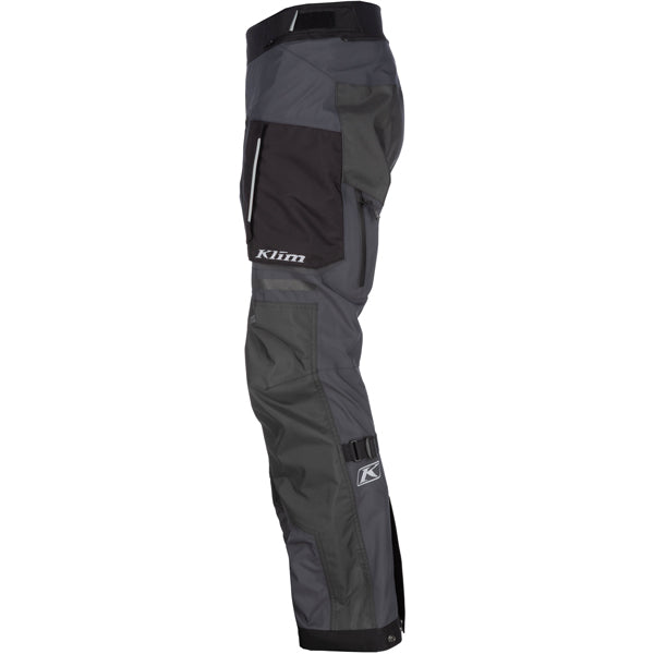 Clean studio shot of Klim Carlsbad Pants; showing panel layout, seams, and overall cut; SKU 6030-003-030-001