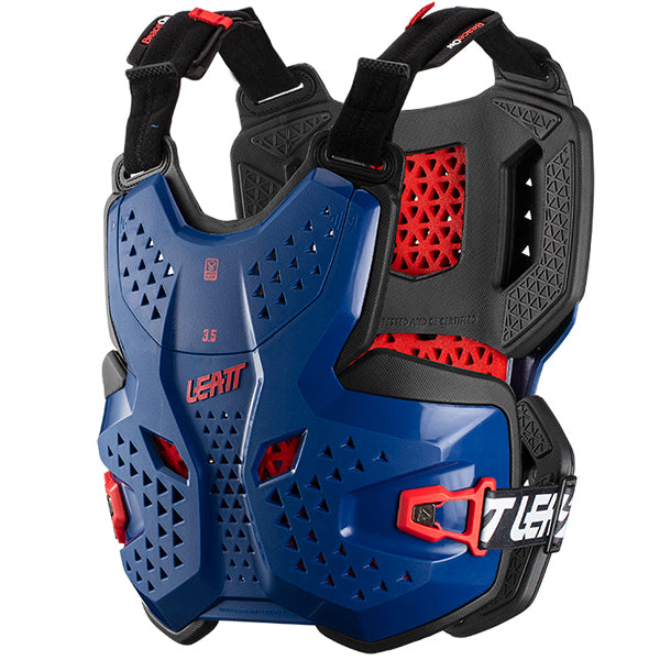 Product photo showing Leatt, 3.5 Chest Protector in White, Colors: Black, Red, Royal, White