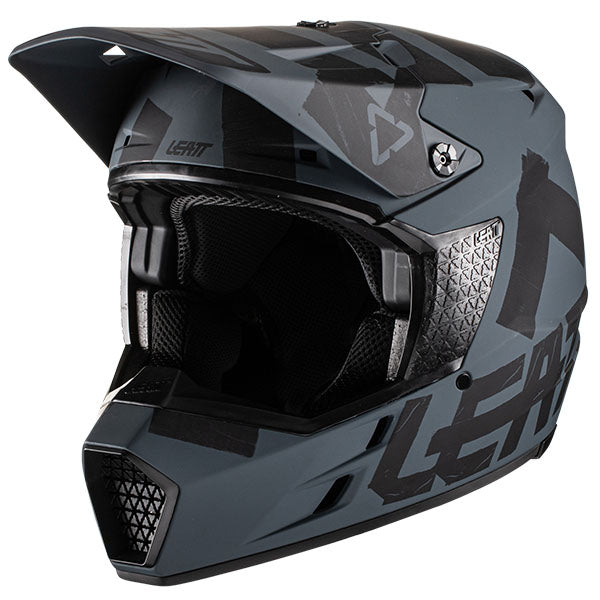 Studio product image of Leatt, Moto 3.5 V22 Helmet in Black, Colors: Black, Ghost, Red, Royal, White, Sizes: 2-2, SKU: 1022010201