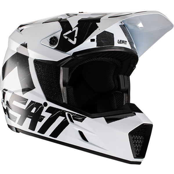 Product photo showing Leatt, Moto 3.5 V22 Helmet in Ghost, Colors: Black, Ghost, Red, Royal, White, Sizes: 2-2, SKU: 1022010201