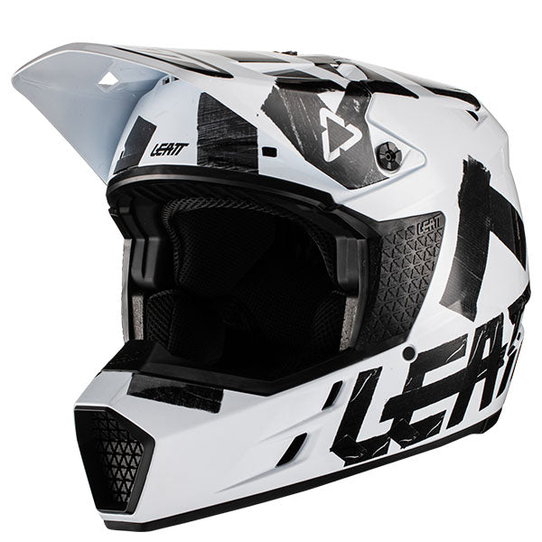 Product photo showing Leatt, Moto 3.5 V22 Helmet in Ghost, Colors: Black, Ghost, Red, Royal, White, Sizes: 2-2, SKU: 1022010201