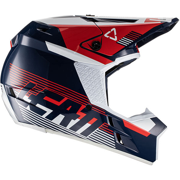 Detailed product image of Leatt, Moto 3.5 V22 Helmet in White, Colors: Black, Ghost, Red, Royal, White, Sizes: 2-2, SKU: 1022010201