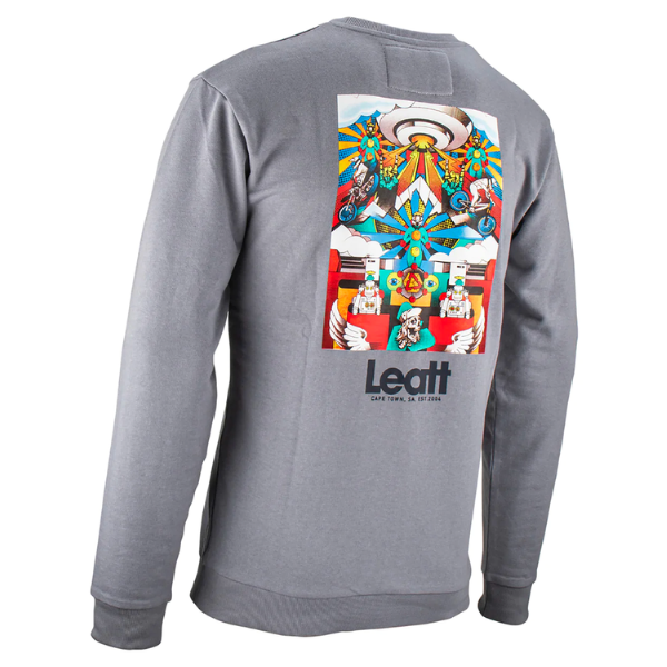 Studio product image of Leatt, Core Sweatshirt in Titanium, Sizes: 2-3, SKU: 5023047501