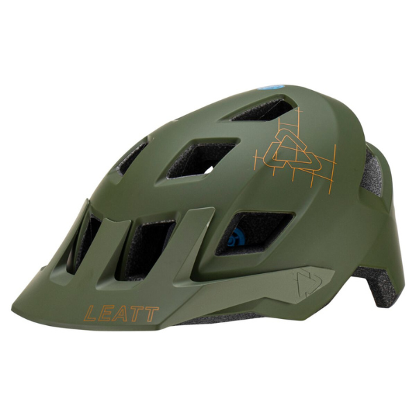 Product photo showing Leatt, V23 AllMtn 1.0 Helmet (MTB) Mountain Bike in Stealth, Colors: Lava, Peach, Pine, Pistachio, Stealth, Titanium, Sizes: LG, MD, SM, SKU: 1023015850