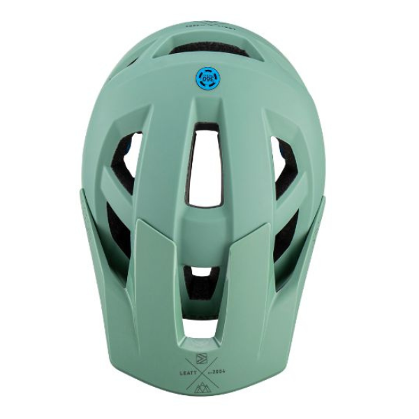 Product photo showing Leatt, V23 AllMtn 2.0 Helmet (MTB) Mountain Bike, Colors: Flame, Lava, Peach, Pine, Pistachio, Stealth, Sizes: LG, MD, SM
