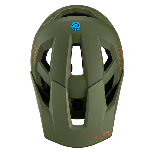 Image showing Leatt, V23 AllMtn 2.0 Helmet (MTB) Mountain Bike in Pine, Colors: Flame, Lava, Peach, Pine, Pistachio, Stealth, Sizes: LG, MD, SM