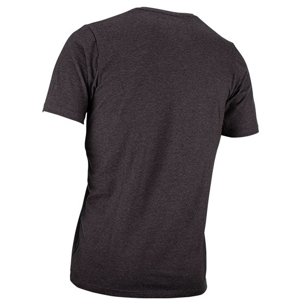 Professional studio photo of Leatt Core T-Shirt; showing tee fit, printed graphics, and crew neckline; SKU 5023047200; Sizes: S-3XL