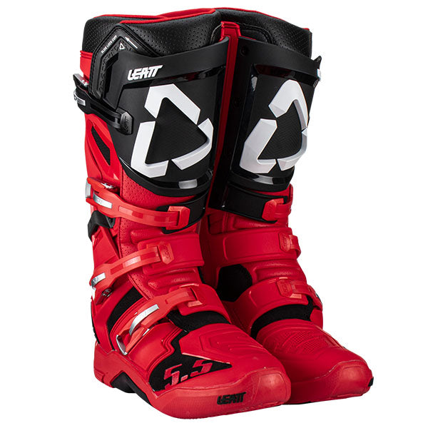 Product image of Leatt, 5.5 Flexlock Boots in Black, Colors: Black, Forge, Red, White, Sizes: 7-13, SKU: 3023050102