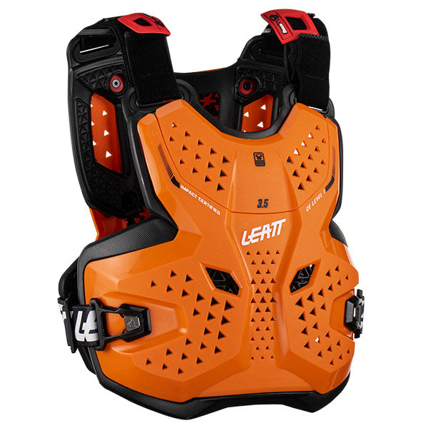 Studio product image of Leatt, 3.5 Jr Chest Protector (Youth), Colors: Black/Red, Orange/Black, Sizes: Y-LG/Y-XL