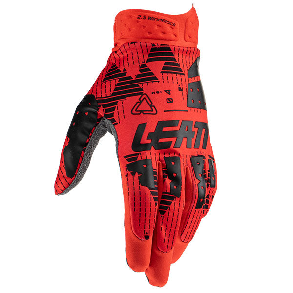 Studio product image of Leatt, Moto 2.5 WindBlock Gloves in Red, Colors: Black, Red, Sizes: 2-2, SKU: 6023040854