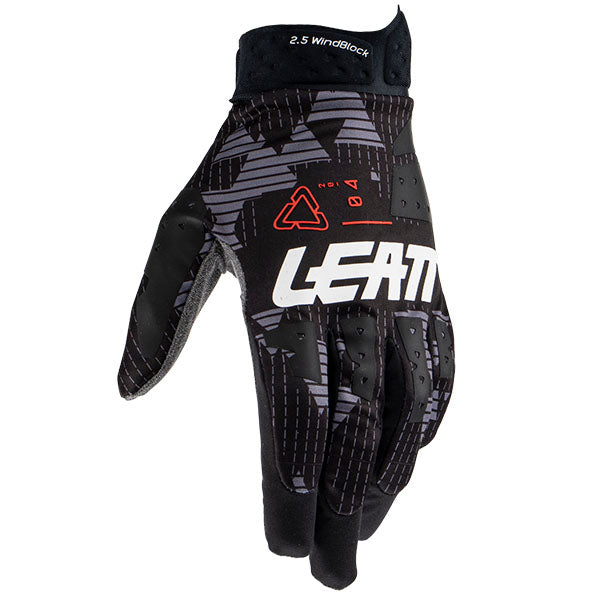 Product image of Leatt, Moto 2.5 WindBlock Gloves in Black, Colors: Black, Red, Sizes: 2-2, SKU: 6023040854