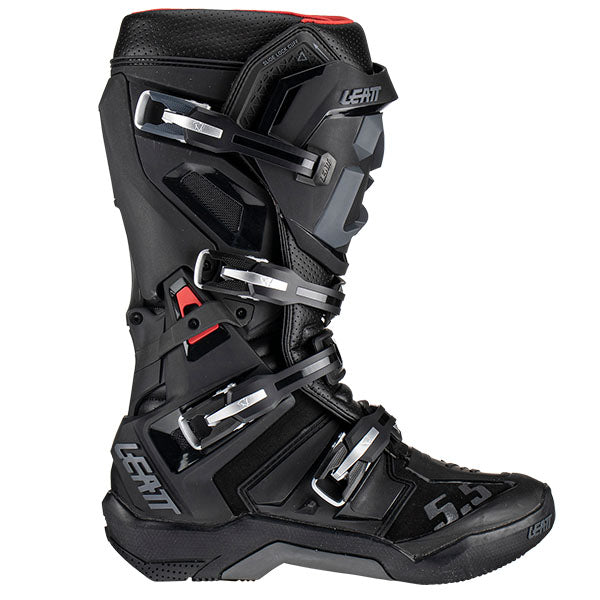 Image showing Leatt, 5.5 Flexlock Boots in White, Colors: Black, Forge, Red, White, Sizes: 7-13, SKU: 3023050102