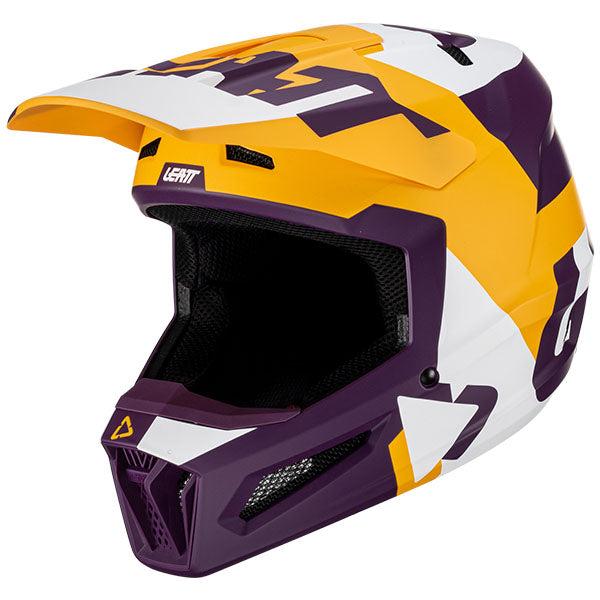 Studio product image of Leatt, Moto 2.5 V23 Helmet in Indigo, Colors: Cactus, Fuel, Indigo, Lime, Royal, Stealth, Sizes: 2-2, SKU: 1023011250
