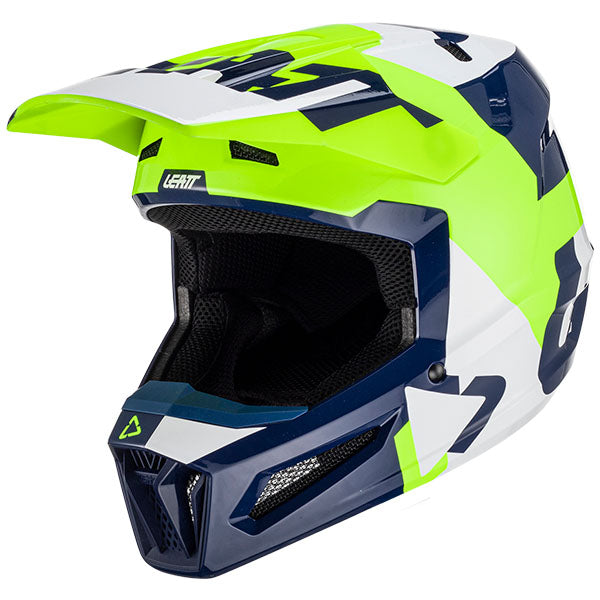 Product image of Leatt, Moto 2.5 V23 Helmet in Lime, Colors: Cactus, Fuel, Indigo, Lime, Royal, Stealth, Sizes: 2-2, SKU: 1023011250