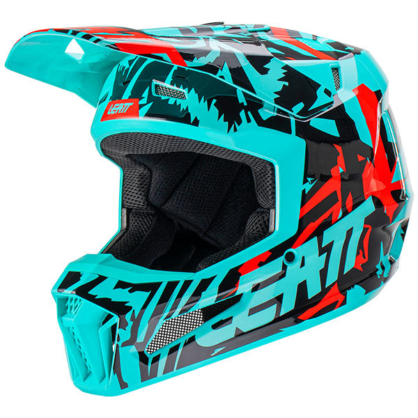 Product image of Leatt, Moto 3.5 V23 Jr Helmet (Youth) in Indigo, Colors: Fuel, Indigo, Stealth, Zebra, Sizes: Y-LG, Y-MD, SKU: 1023011651