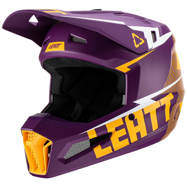 Image showing Leatt, Moto 3.5 V23 Jr Helmet (Youth) in Zebra, Colors: Fuel, Indigo, Stealth, Zebra, Sizes: Y-LG, Y-MD, SKU: 1023011651