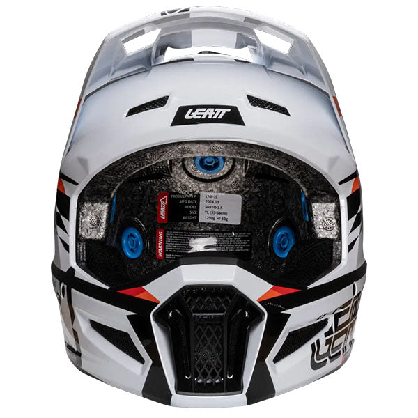 Image showing Leatt, Moto 3.5 V25 Helmet Kit (Youth), Colors: Black, Cheetah, Royal, White, Sizes: Y-LG, Y-MD