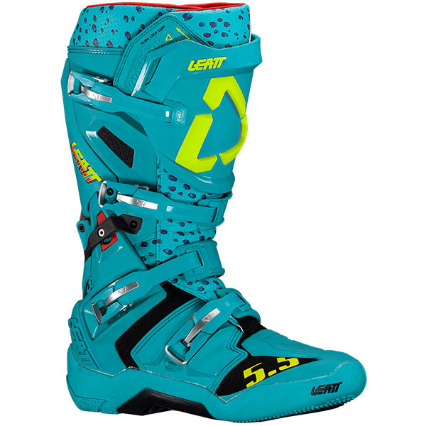 Detailed product image of Leatt, 5.5 FlexLock Boots in Orange, Colors: Cheetah, Orange, Sizes: 7-13, SKU: 3025400165