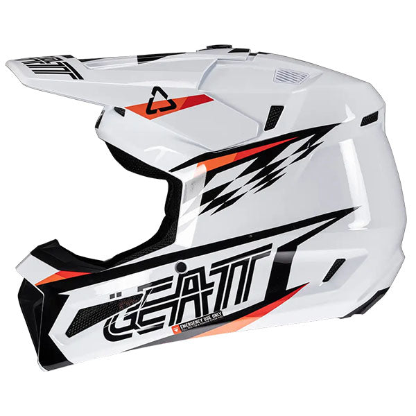 Detailed product image of Leatt, Moto 3.5 V25 Helmet Kit (Youth), Colors: Black, Cheetah, Royal, White, Sizes: Y-LG, Y-MD