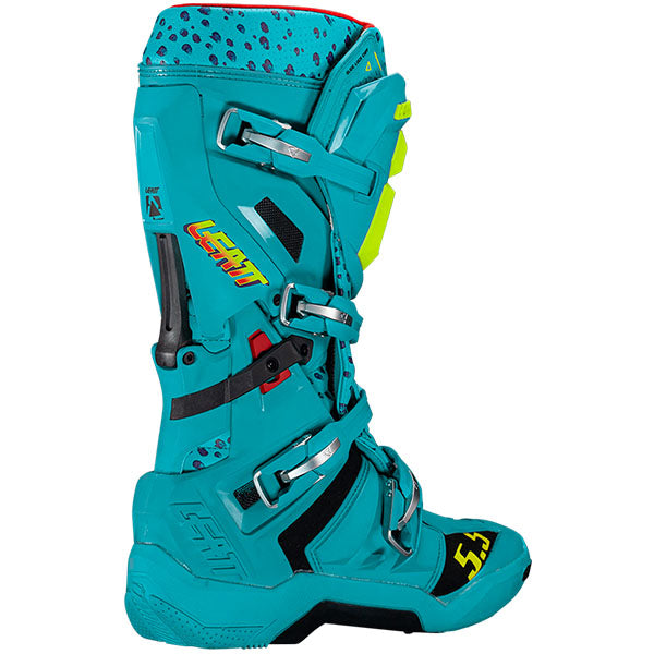 Product photo showing Leatt, 5.5 FlexLock Boots in Orange, Colors: Cheetah, Orange, Sizes: 7-13, SKU: 3025400165