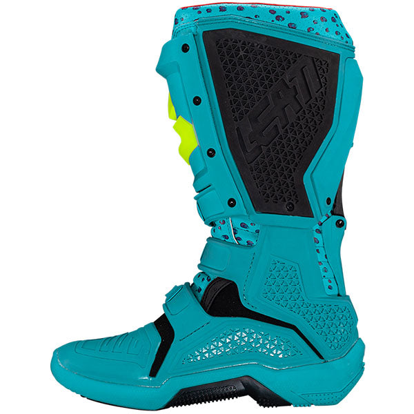 Studio product image of Leatt, 5.5 FlexLock Boots in Cheetah, Colors: Cheetah, Orange, Sizes: 7-13, SKU: 3025400165