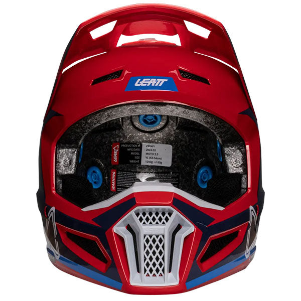 Product image of Leatt, Moto 3.5 V25 Helmet Kit (Youth) in White, Colors: Black, Cheetah, Royal, White, Sizes: Y-LG, Y-MD