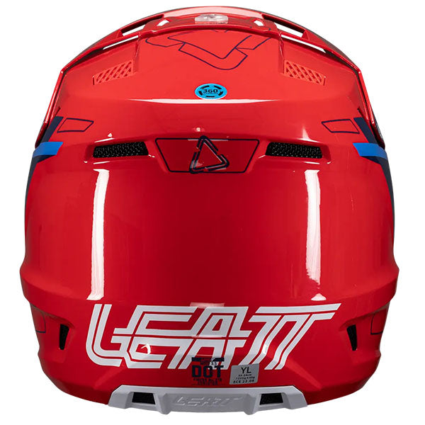 Product photo showing Leatt, Moto 3.5 V25 Helmet Kit (Youth) in Royal, Colors: Black, Cheetah, Royal, White, Sizes: Y-LG, Y-MD