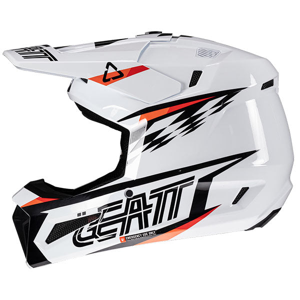 Image showing Leatt, Moto 3.5 V25 Helmet Kit in XL, Colors: 2XL, LG, MD, SM, XL, XS, Sizes: Blue, Matcha, Red, Royal, Stealth, Steel, White, SKU: 1025100464