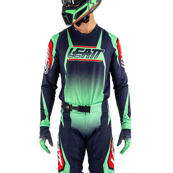 Image showing Leatt, Moto 4.5 Lite Jersey in Pitboard Royal, Colors: Argon, Glamis, Matcha, Pitboard Royal, Ruby, Stealth, SunBurn, Sizes: 2-3, SKU: 5025300463