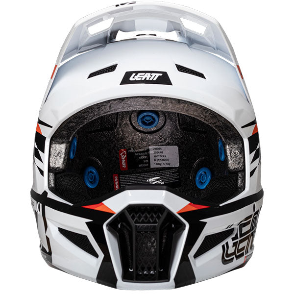 Product image of Leatt, Moto 3.5 V25 Helmet Kit in 2XL, Colors: 2XL, LG, MD, SM, XL, XS, Sizes: Blue, Matcha, Red, Royal, Stealth, Steel, White, SKU: 1025100464