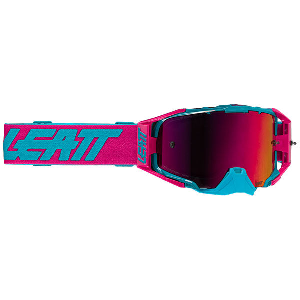 Image showing Leatt, Velocity 6.5 Cryztal Iriz Goggle, Colors: Flame Platinum, Pink Fuchsia, Royal Fuchsia, White Prisma