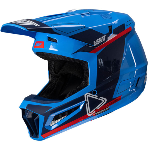 Studio product image of Leatt, Moto 3.5 V25 Helmet Kit in MD, Colors: 2XL, LG, MD, SM, XL, XS, Sizes: Blue, Matcha, Red, Royal, Stealth, Steel, White, SKU: 1025100464