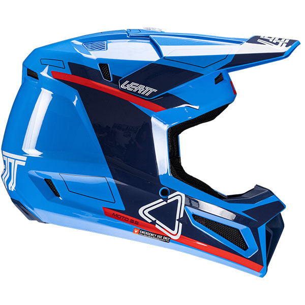 Detailed product image of Leatt, Moto 3.5 V25 Helmet Kit in SM, Colors: 2XL, LG, MD, SM, XL, XS, Sizes: Blue, Matcha, Red, Royal, Stealth, Steel, White, SKU: 1025100464