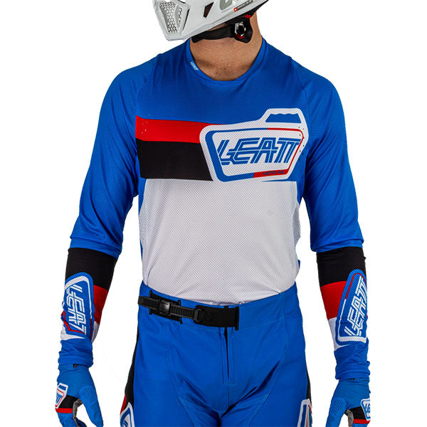 Product image of Leatt, Moto 4.5 Lite Jersey in Ruby, Colors: Argon, Glamis, Matcha, Pitboard Royal, Ruby, Stealth, SunBurn, Sizes: 2-3, SKU: 5025300463