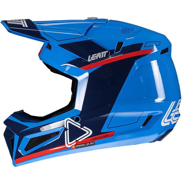 Product image of Leatt, Moto 3.5 V25 Helmet Kit in MD, Colors: 2XL, LG, MD, SM, XL, XS, Sizes: Blue, Matcha, Red, Royal, Stealth, Steel, White, SKU: 1025100464