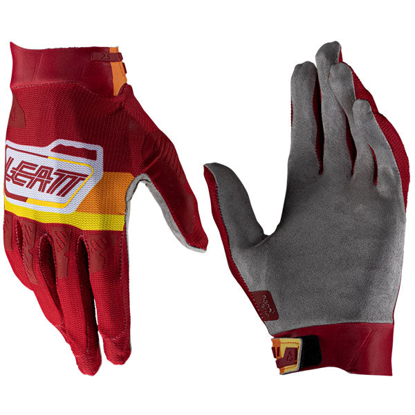 Studio product image of Leatt, Moto 2.5 X-Flow Glove in Flame, Colors: Flame, Matcha, PitBoard Royal, PitBoard Ruby, SunBurn, Sizes: 2-2, SKU: 6025350323