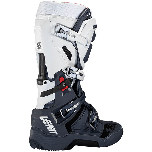 Product photo showing Leatt, 5.5 FlexLock Enduro Boots in White, Sizes: 7-13, SKU: 3025400206