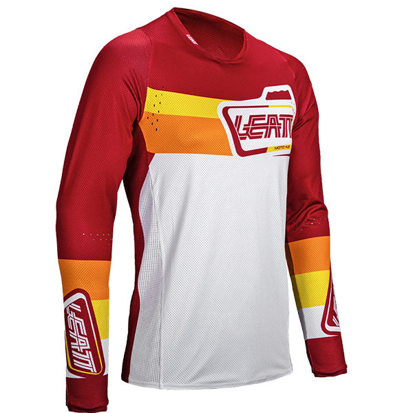 Product image of Leatt, Moto 4.5 Lite Jersey in Ruby, Colors: Argon, Glamis, Matcha, Pitboard Royal, Ruby, Stealth, SunBurn, Sizes: 2-3, SKU: 5025300463