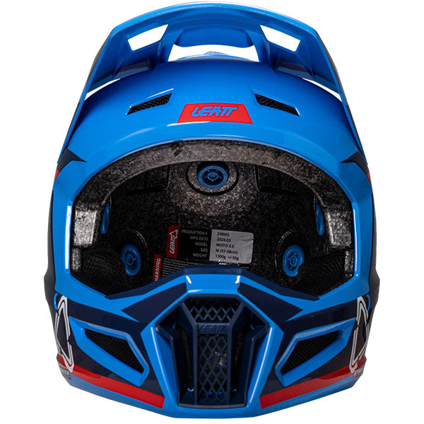Detailed product image of Leatt, Moto 3.5 V25 Helmet Kit in MD, Colors: 2XL, LG, MD, SM, XL, XS, Sizes: Blue, Matcha, Red, Royal, Stealth, Steel, White, SKU: 1025100464