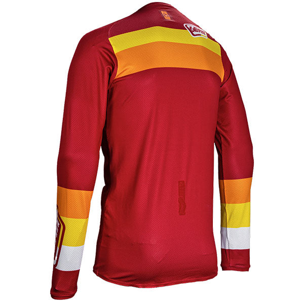Detailed product image of Leatt, Moto 4.5 Lite Jersey in SunBurn, Colors: Argon, Glamis, Matcha, Pitboard Royal, Ruby, Stealth, SunBurn, Sizes: 2-3, SKU: 5025300463