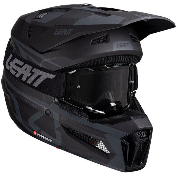 Product image of Leatt, Moto 3.5 V25 Helmet Kit in LG, Colors: 2XL, LG, MD, SM, XL, XS, Sizes: Blue, Matcha, Red, Royal, Stealth, Steel, White, SKU: 1025100464