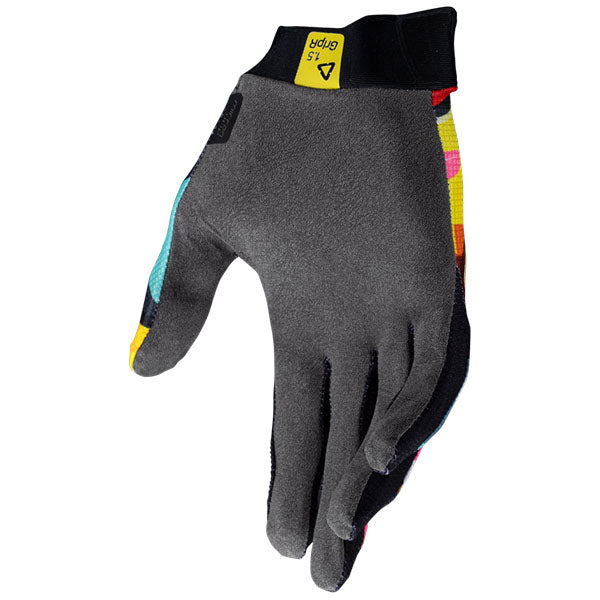 Product photo showing Leatt, Moto 1.5 Glove (Youth) in Cheetah, Colors: Carnival, Cheetah, Pitboard Royal, Sizes: 2-2, SKU: 6025450340