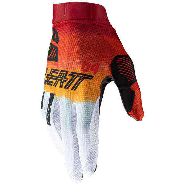 Product photo showing Leatt, Moto 1.5 GripR Glove in Cheetah, Colors: Argon, Carnival, Cheetah, Glamis, Matcha, Sizes: 2-2, SKU: 6025350464